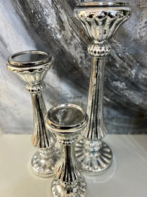 Giselle Glass Candle Stick - 3 Sizes