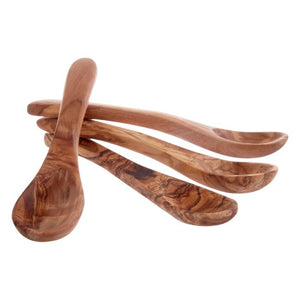 Set of 4 Small Olive Wood Spoons