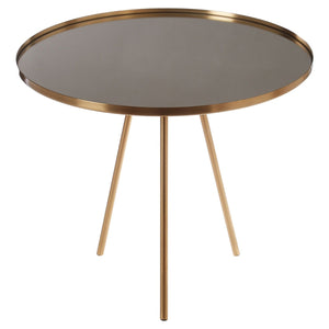 Corra Gold Mirror Top Table