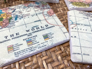 Set of 4 Map Coasters
