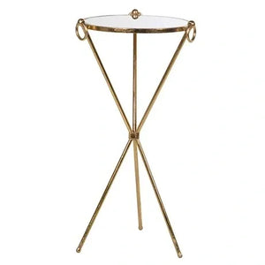 Gold Cross Side Table