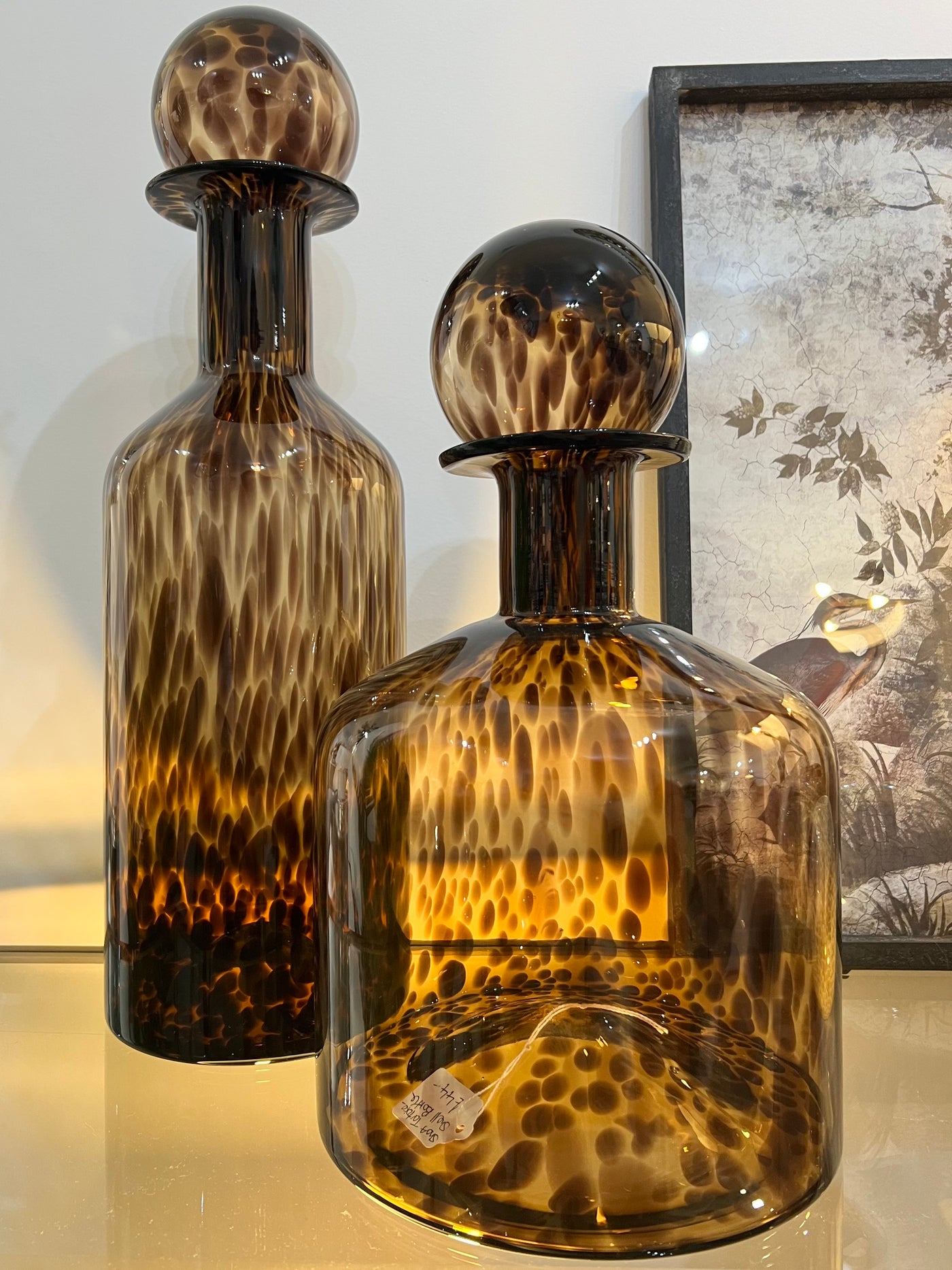 Glass Tortoise Shell Bottle - 3 Sizes – Dear Grace Home Interiors