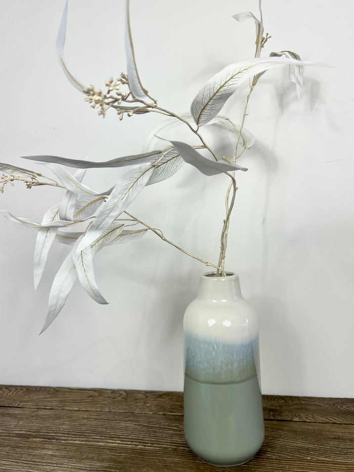 Small Reactive Green Glaze Vase