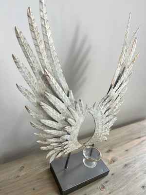 Metal Wing Candle Holder