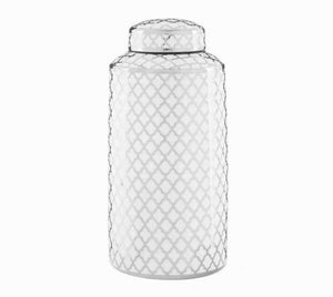 White and Silver Jessica Jar - 2 Sizes