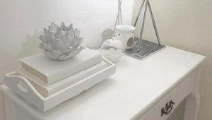 White Flower Ceramic Tealight Holder