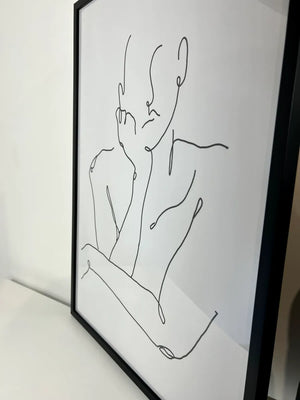 Framed Male Sketch