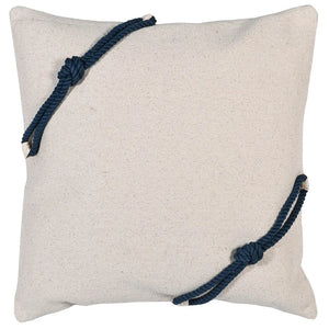 Navy Knot Cushion