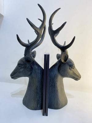 Black Stag Bookends